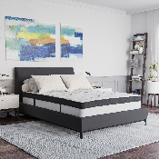 Capri Comfortable Sleep 12 Inch Foam and Pocket Spring Mattress, Full Mattress in a Box, CL-E230P-R-F-GG
