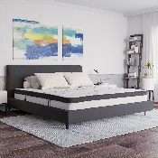 Capri Comfortable Sleep 10 Inch CertiPUR-US Certified Hybrid Pocket Spring Mattress, King Mattress in a Box, CL-E230P-R-K-10-GG
