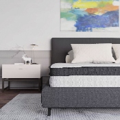 Capri Comfortable Sleep 10 Inch CertiPUR-US Certified Hybrid Pocket Spring Mattress, King Mattress in a Box, CL-E230P-R-K-10-GG