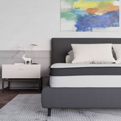 Capri Comfortable Sleep 10 Inch CertiPUR-US Certified Hybrid Pocket Spring Mattress, King Mattress in a Box, CL-E230P-R-K-10-GG