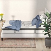 Capri Comfortable Sleep 10 Inch CertiPUR-US Certified Hybrid Pocket Spring Mattress, Queen Mattress in a Box, CL-E230P-R-Q-10-GG