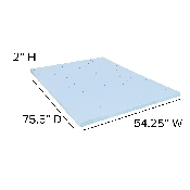 Capri Comfortable Sleep Full 10 Inch CertiPUR-US Certified Foam Pocket Spring Mattress & 2 inch Gel Memory Foam Topper Bundle, CL-E230P10-2M35-F-GG