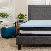 Capri Comfortable Sleep Full 10 Inch CertiPUR-US Certified Foam Pocket Spring Mattress & 2 inch Gel Memory Foam Topper Bundle, CL-E230P10-2M35-F-GG