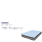 Capri Comfortable Sleep Full 10 Inch CertiPUR-US Certified Foam Pocket Spring Mattress & 2 inch Gel Memory Foam Topper Bundle, CL-E230P10-2M35-F-GG