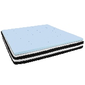 Capri Comfortable Sleep King 10 Inch CertiPUR-US Certified Foam Pocket Spring Mattress & 2 inch Gel Memory Foam Topper Bundle, CL-E230P10-2M35-K-GG