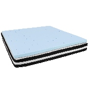 Capri Comfortable Sleep King 10 Inch CertiPUR-US Certified Foam Pocket Spring Mattress & 3 inch Gel Memory Foam Topper Bundle, CL-E230P10-3M35-K-GG