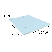 Capri Comfortable Sleep Queen 10 Inch CertiPUR-US Certified Foam Pocket Spring Mattress & 3 inch Gel Memory Foam Topper Bundle, CL-E230P10-3M35-Q-GG