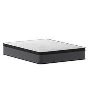 Capri Comfortable Sleep Euro Pillow Top 13 Inch CertiPUR-US Certified Hybrid Pocket Spring Mattress, Supportive Relief, Mattress in a Box, Queen, CL-ET232-13-Q-GG
