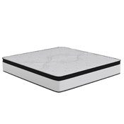 Capri Comfortable Sleep Firm 12 Inch CertiPUR-US Certified Hybrid Pocket Spring Mattress, Extra Firm Feel, Durable Support, King Mattress in a Box, CL-FR231-12-K-GG