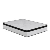 Capri Comfortable Sleep Firm 12 Inch CertiPUR-US Certified Hybrid Pocket Spring Mattress, Extra Firm Feel, Durable Support, Queen Mattress in a Box, CL-FR231-12-Q-GG