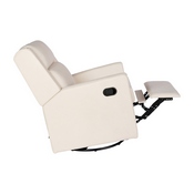 Cash Swivel Glider Rocker Recliner Chair, Manual 360 Degree Swivel Recliner Perfect for Living Room, Bedroom, or Nursery in Cream Upholstery, CY-RAC-536-CRM-GG