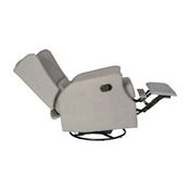 Omma Swivel Glider Rocker Recliner Chair, Manual 360 Degree Swivel Wingback Recliner Perfect for Living Room, Bedroom, or Nursery in Light Gray, CY-RAC-537-LTGRY-GG
