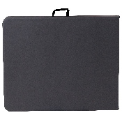 6-Foot Bi-Fold Dark Gray Plastic Folding Table with Carrying Handle, DAD-LF-183Z-DG-GG