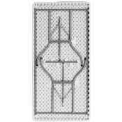 5-Foot Granite White Plastic Folding Table, DAD-YCZ-152-GG, DAD-YCZ-152-GG