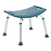 HERCULES Series Tool-Free and Quick Assembly, 300 Lb. Capacity, Adjustable Navy Bath & Shower Chair with Non-slip Feet