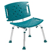 HERCULES Series Tool-Free and Quick Assembly, 300 Lb. Capacity, Adjustable Teal Bath & Shower Chair with Extra Large Back