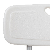 HERCULES Series 300 Lb. Capacity Adjustable White Bath & Shower Chair with Quick Release Back & Arms, DC-HY3523L-WH-GG