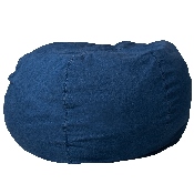 Oversized Denim Bean Bag Chair for Kids and Adults, DG-BEAN-LARGE-DENIM-GG