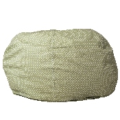 Oversized Green Dot Bean Bag Chair for Kids and Adults, DG-BEAN-LARGE-DOT-GRN-GG