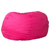 Oversized Solid Hot Pink Bean Bag Chair for Kids and Adults, DG-BEAN-LARGE-SOLID-HTPK-GG