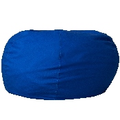 Oversized Solid Royal Blue Bean Bag Chair for Kids and Adults, DG-BEAN-LARGE-SOLID-ROYBL-GG
