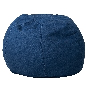Small Denim Bean Bag Chair for Kids and Teens, DG-BEAN-SMALL-DENIM-GG