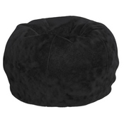 Dillon Small Black Furry Refillable Bean Bag Chair for Kids and Teens, DG-BEAN-SMALL-FUR-BK-GG