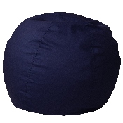 Small Solid Navy Blue Bean Bag Chair for Kids and Teens, DG-BEAN-SMALL-SOLID-BL-GG