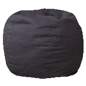 Small Solid Gray Bean Bag Chair for Kids and Teens, DG-BEAN-SMALL-SOLID-GY-GG