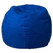 Small Solid Royal Blue Bean Bag Chair for Kids and Teens, DG-BEAN-SMALL-SOLID-ROYBL-GG