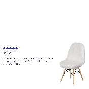 Shaggy Dog White Accent Chair, DL-10-GG