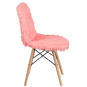 Shaggy Dog Hermosa Pink Accent Chair, DL-12-GG
