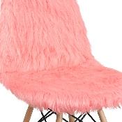 Shaggy Dog Hermosa Pink Accent Chair, DL-12-GG