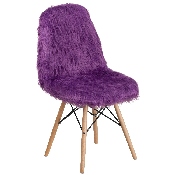 Shaggy Dog Purple Accent Chair, DL-15-GG