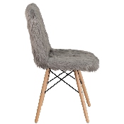 Shaggy Dog Charcoal Gray Accent Chair, DL-16-GG