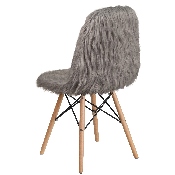 Shaggy Dog Charcoal Gray Accent Chair, DL-16-GG