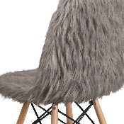 Shaggy Dog Charcoal Gray Accent Chair, DL-16-GG