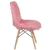 Shaggy Dog Light Pink Accent Chair, DL-8-GG