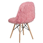 Shaggy Dog Light Pink Accent Chair, DL-8-GG