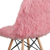 Shaggy Dog Light Pink Accent Chair, DL-8-GG
