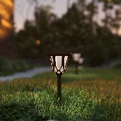 8 Pack Brown LED Solar Lights, DN-SL114-8-BR-GG