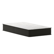 Dream 10 Inch Hybrid Mattress, Twin Size High Density Foam and Pocket Spring Mattress in a Box, CertiPur-US Certified Foam, White/Gray, DR-E230P-R-T-10-GY-GG