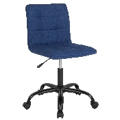 Sorrento Home and Office Task Chair in Blue Fabric, DS-512C-BLU-F-GG