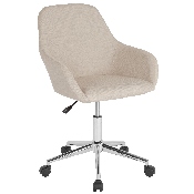 Cortana Home and Office Mid-Back Chair in Beige Fabric, DS-8012LB-BGE-F-GG