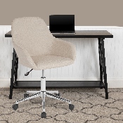 Cortana Home and Office Mid-Back Chair in Beige Fabric, DS-8012LB-BGE-F-GG