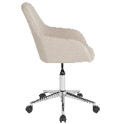 Cortana Home and Office Mid-Back Chair in Beige Fabric, DS-8012LB-BGE-F-GG