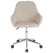Cortana Home and Office Mid-Back Chair in Beige Fabric, DS-8012LB-BGE-F-GG