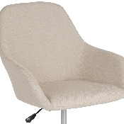 Cortana Home and Office Mid-Back Chair in Beige Fabric, DS-8012LB-BGE-F-GG