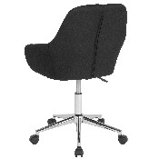 Cortana Home and Office Mid-Back Chair in Black Fabric, DS-8012LB-BLK-F-GG