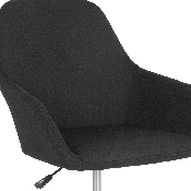 Cortana Home and Office Mid-Back Chair in Black Fabric, DS-8012LB-BLK-F-GG